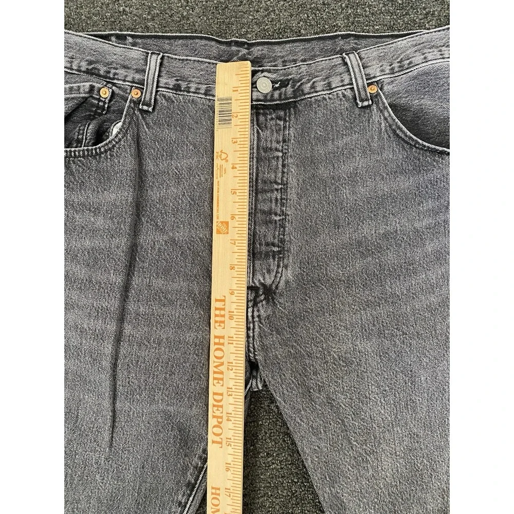 Levi's 501‎ Straight Leg Button Fly Jeans Gray Mens Size 40x30 Denim Skater Y2K